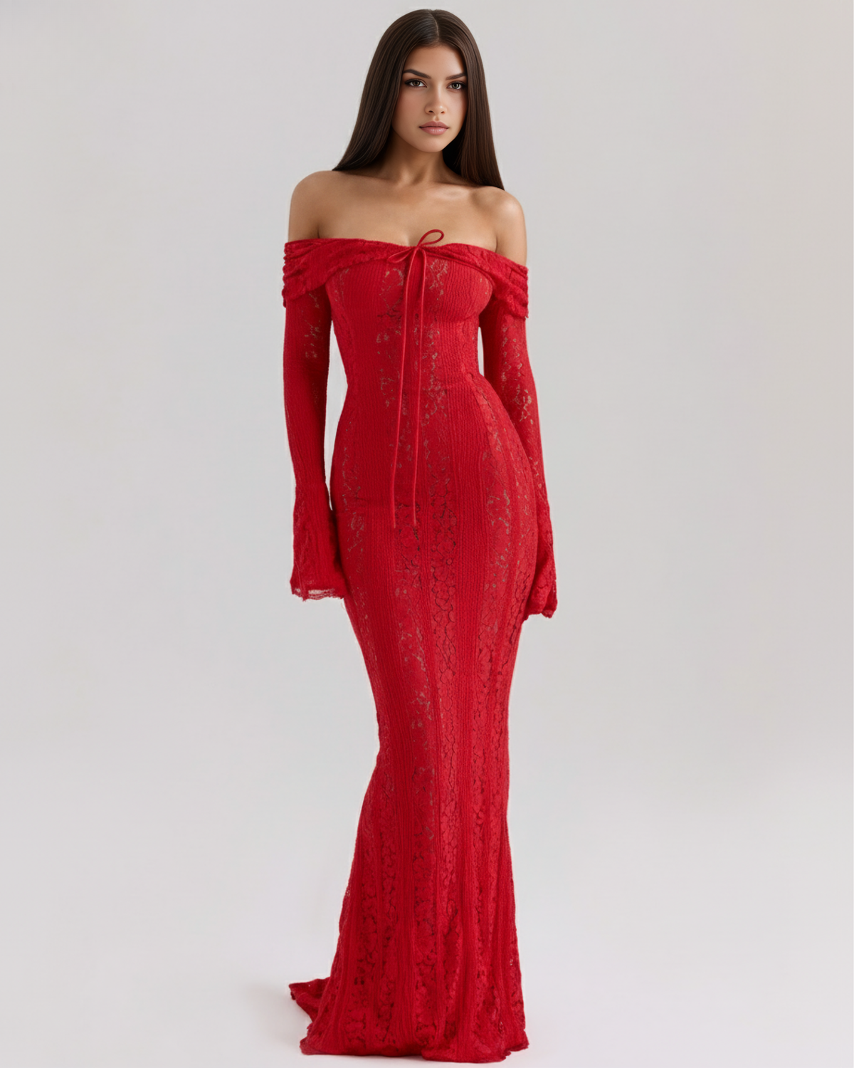 Rosalie • Vestido Maxi de Encaje