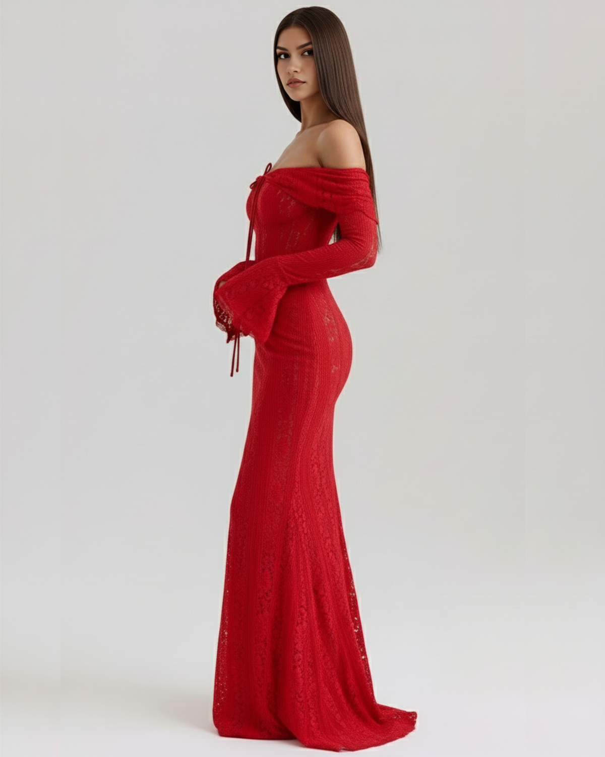 Rosalie • Vestido Maxi de Encaje