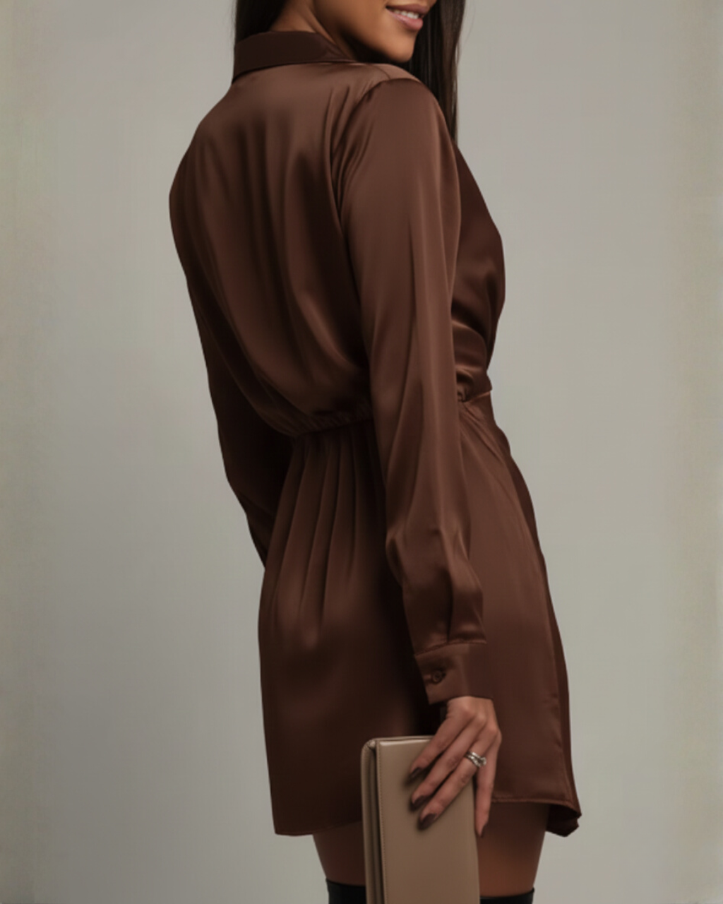 Isolde • Vestido Mini Wrap Sculpt