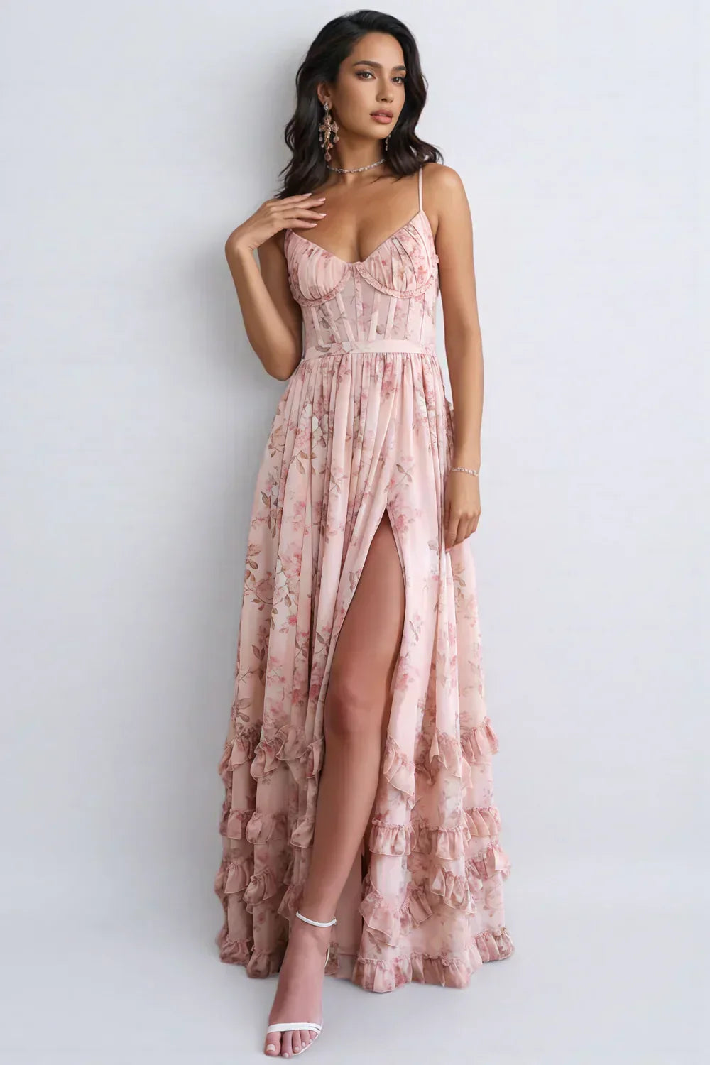 Celeste • Vestido Maxi Floral