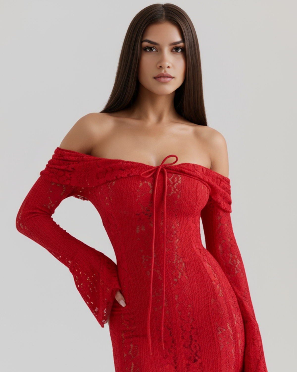 Rosalie • Vestido Maxi de Encaje