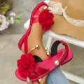 Sandalias Planas Flor & Perla