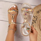 Sandalias Planas Sienna con Charm