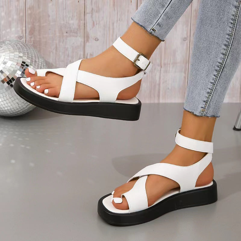 Sandalias Plataforma Cruzadas