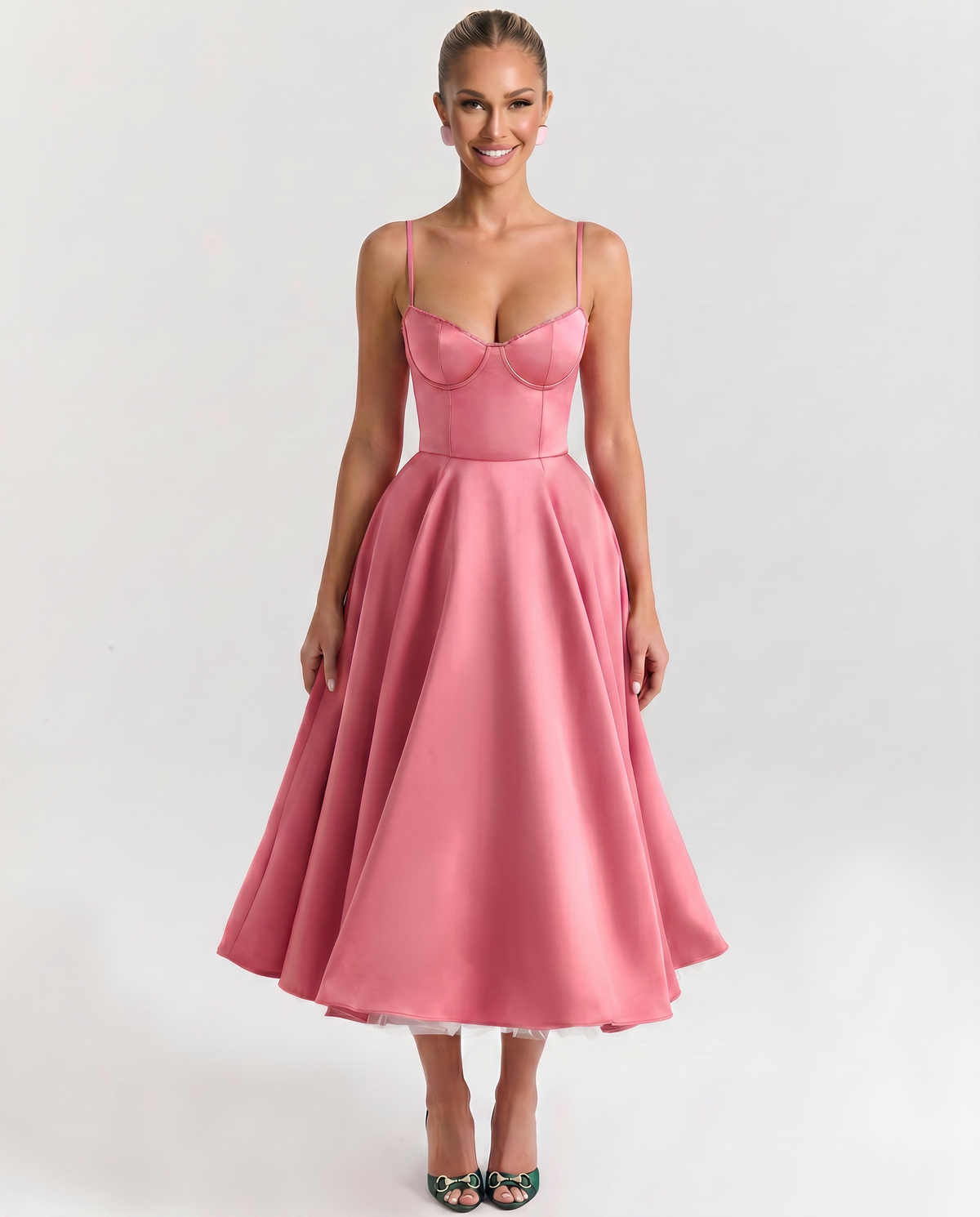 Camryn • Vestido Midi Tul y Corsé