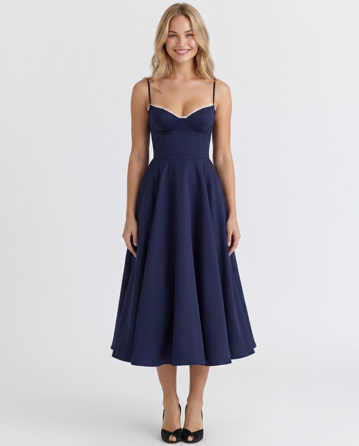 Camryn • Vestido Midi Tul y Corsé