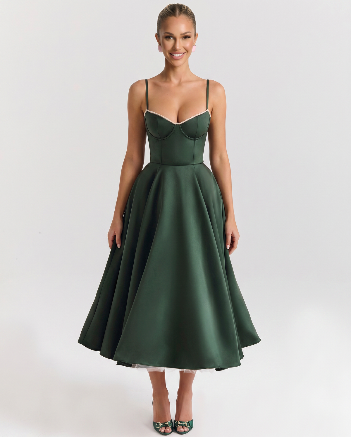 Camryn • Vestido Midi Tul y Corsé