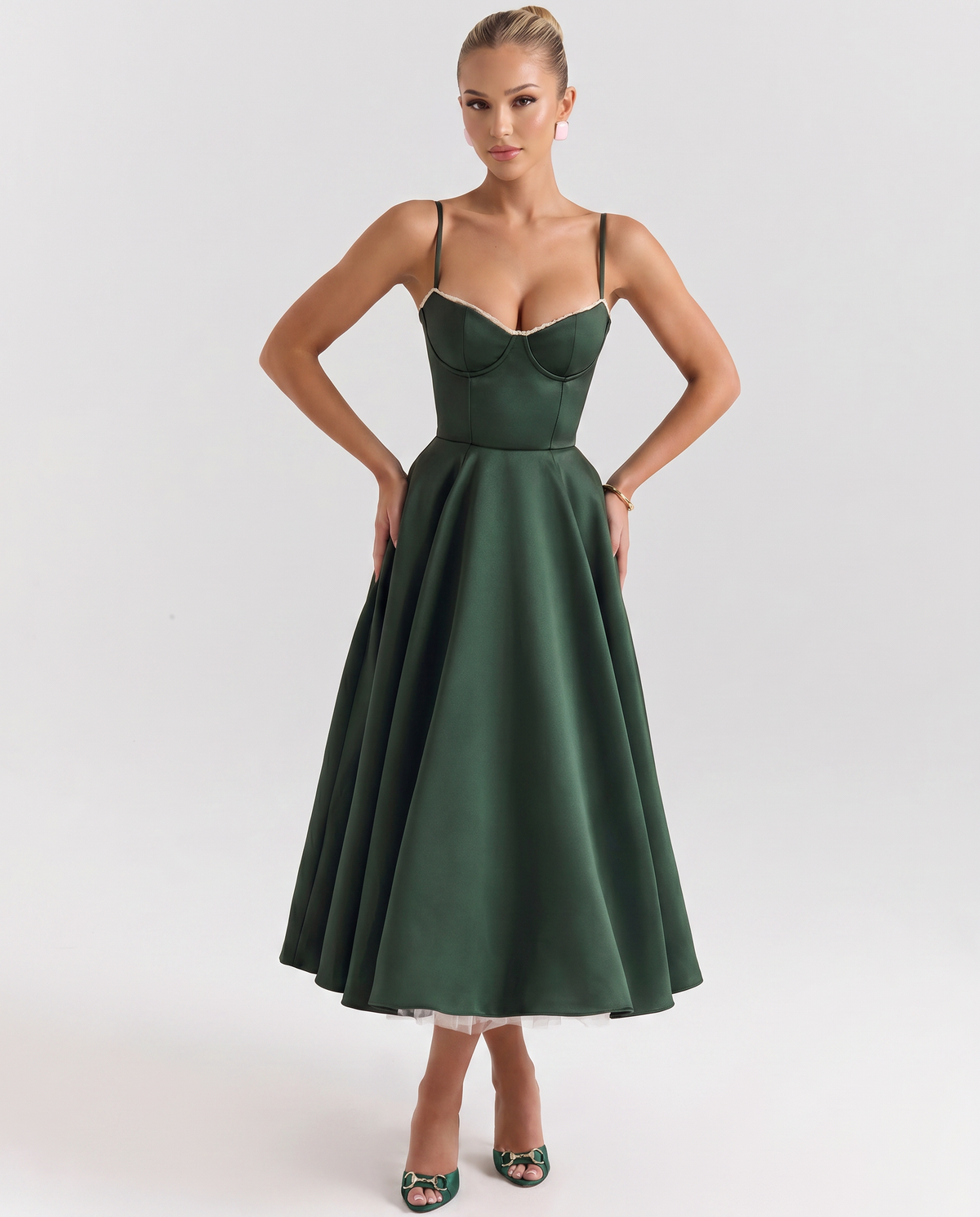 Camryn • Vestido Midi Tul y Corsé