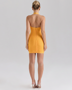 Lourdes • Vestido Corto Sculpt Halter