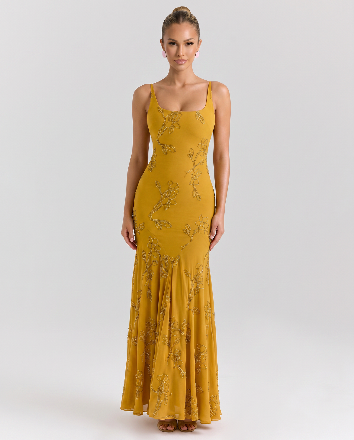 Aurora • Vestido Maxi Perlado