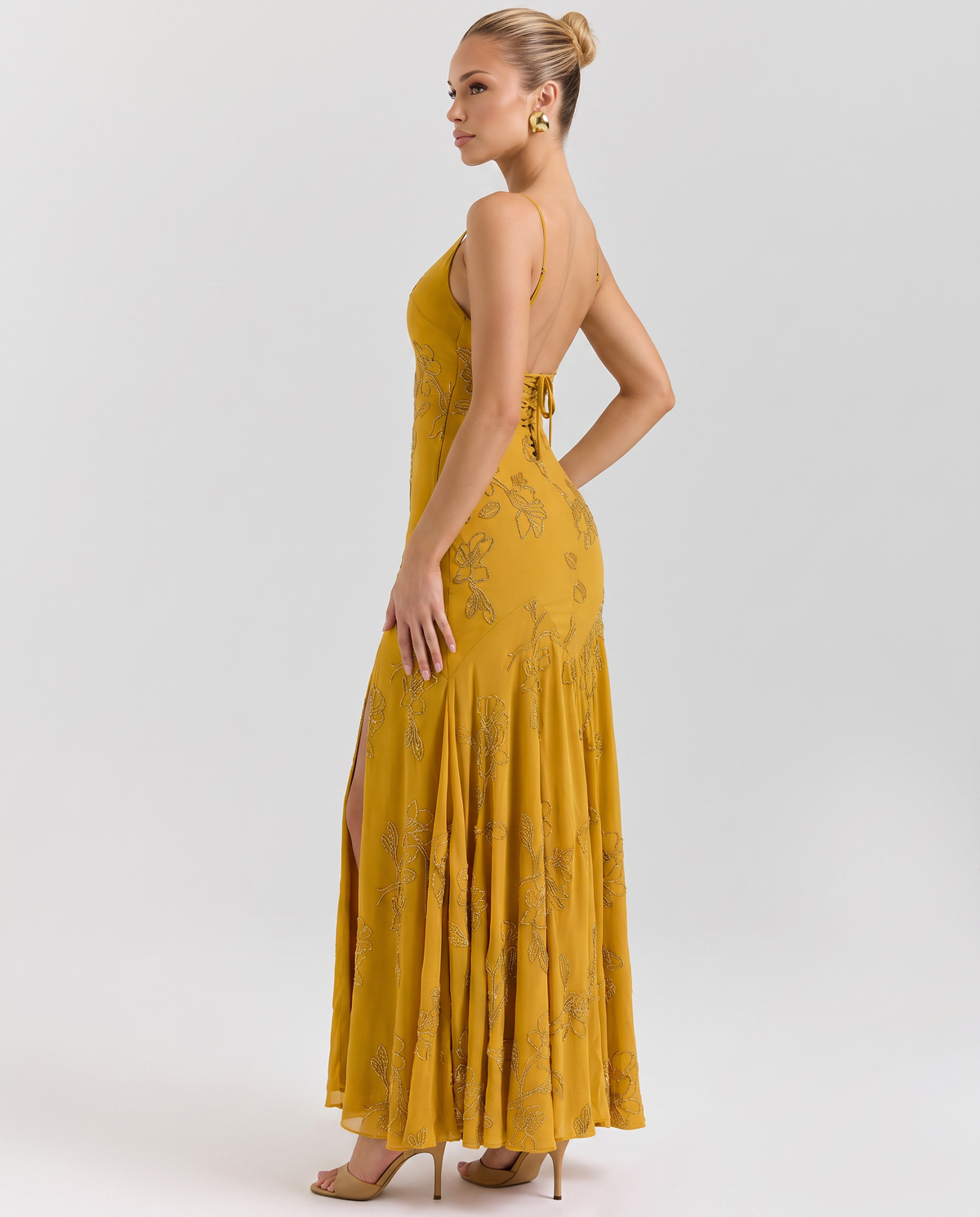 Aurora • Vestido Maxi Perlado