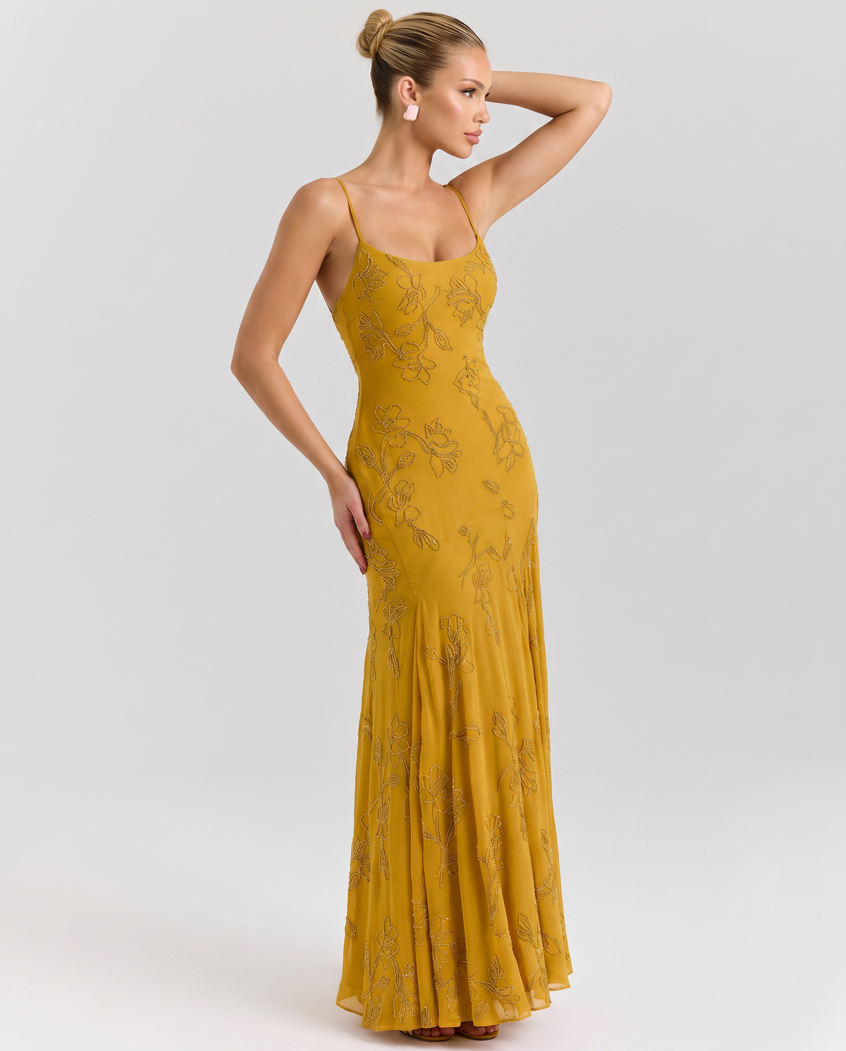 Aurora • Vestido Maxi Perlado