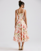 Alberta • Vestido Midi Floral Entallado