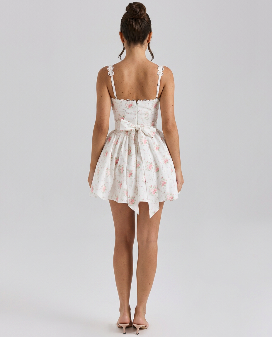 Élise • Vestido Corto Corsé Floral