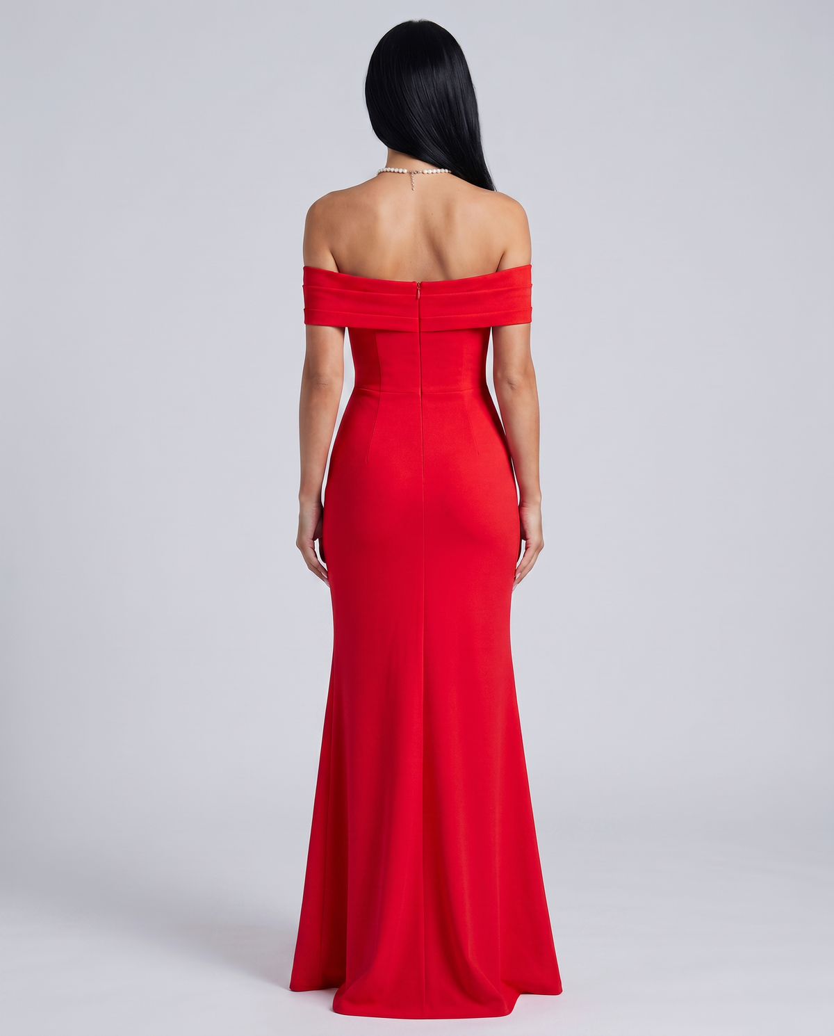 Miriam • Vestido Maxi Off Shoulder con Abertura