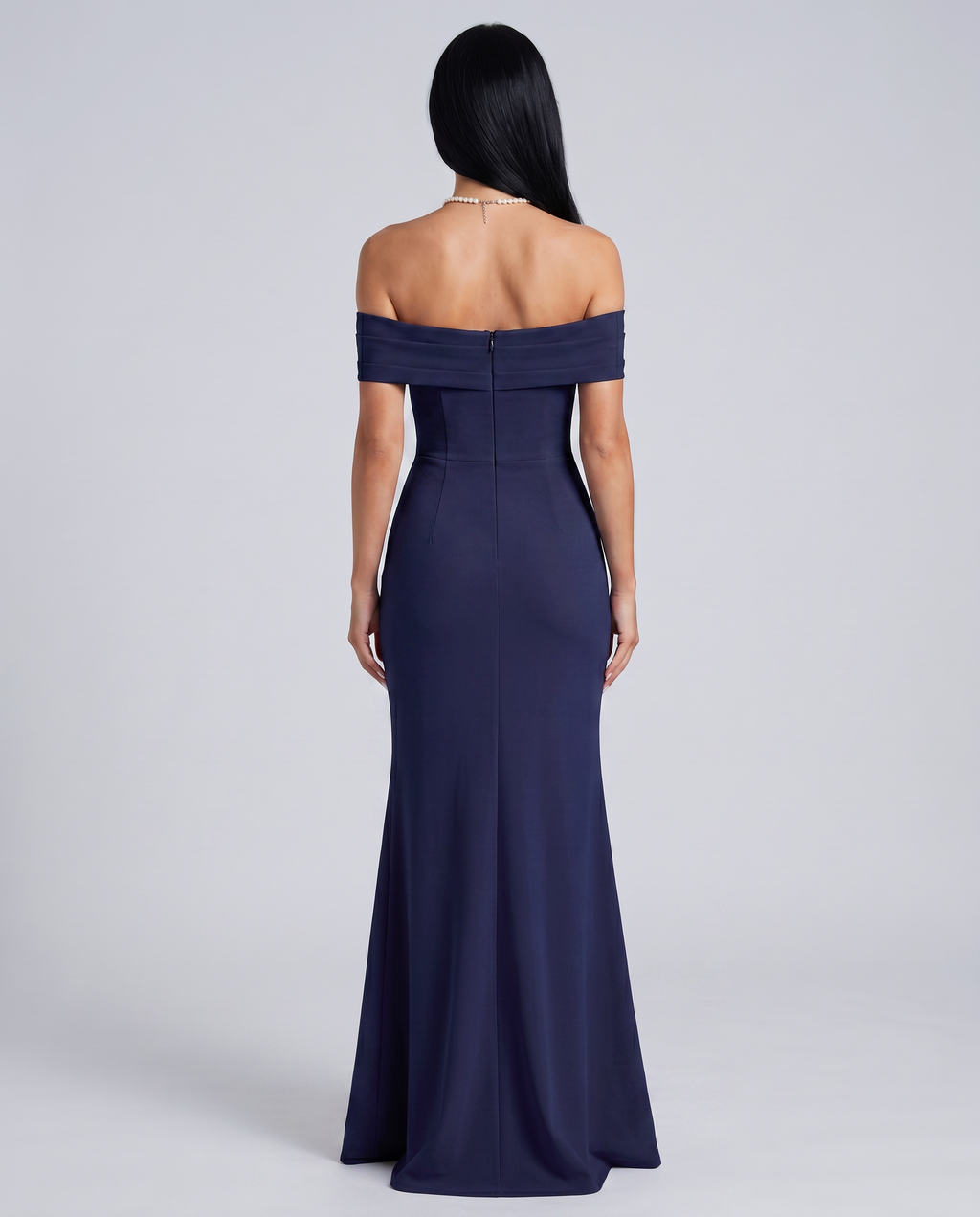 Miriam • Vestido Maxi Off Shoulder con Abertura