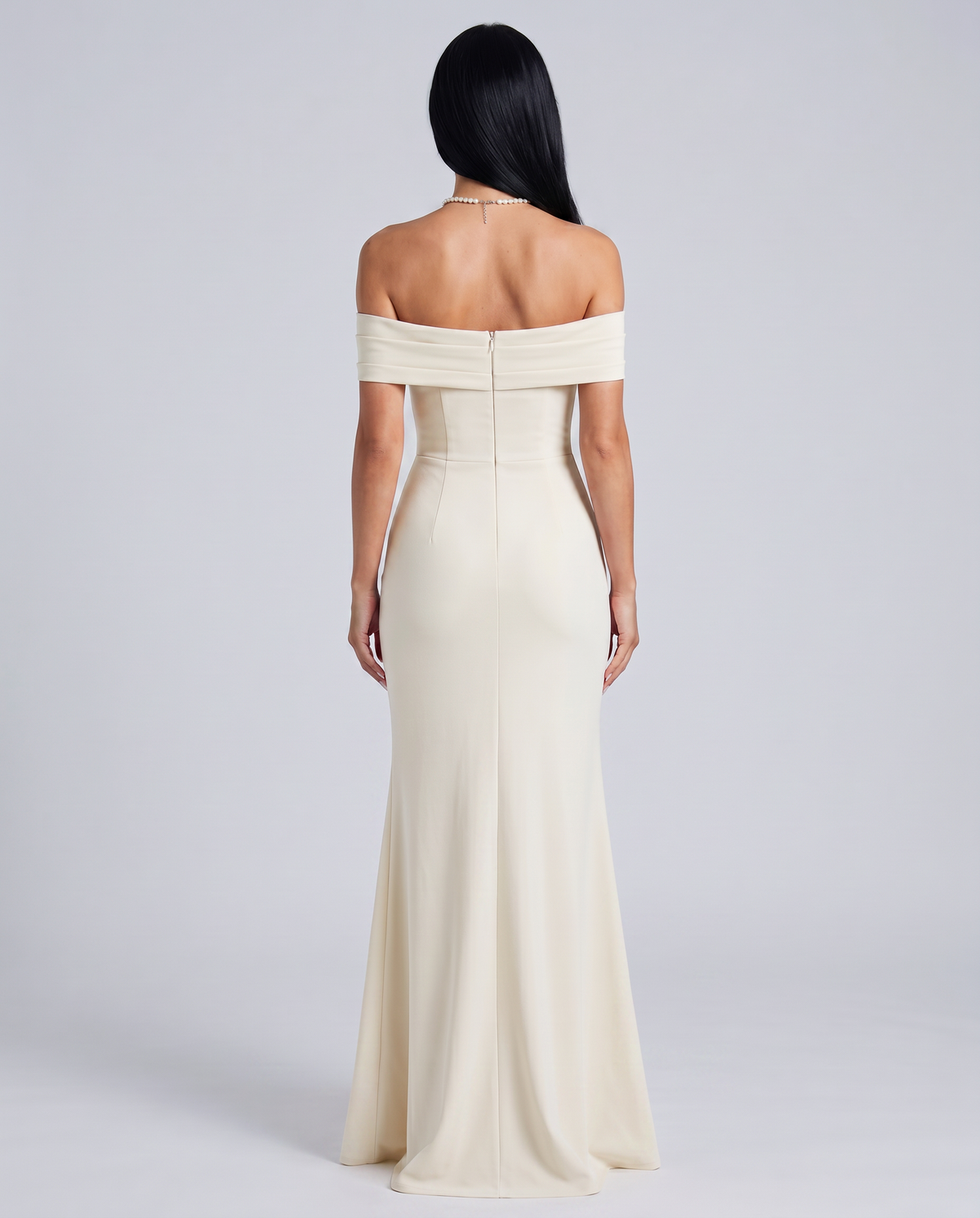 Miriam • Vestido Maxi Off Shoulder con Abertura
