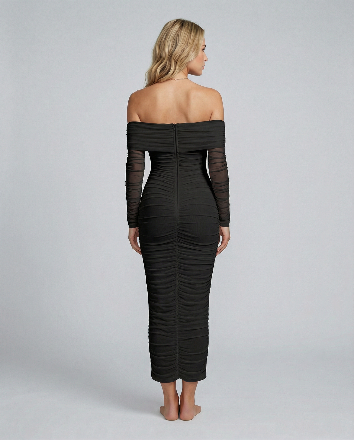 Élodie • Vestido Sculpt Off-Shoulder