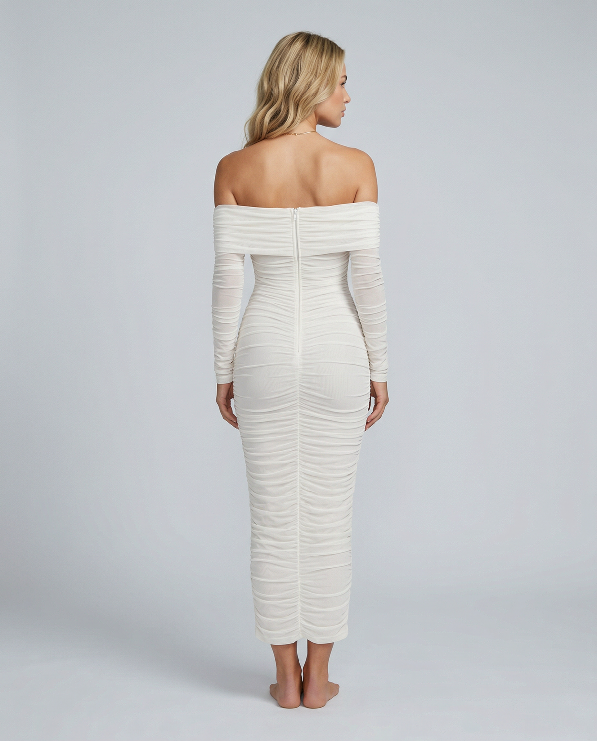 Élodie • Vestido Sculpt Off-Shoulder
