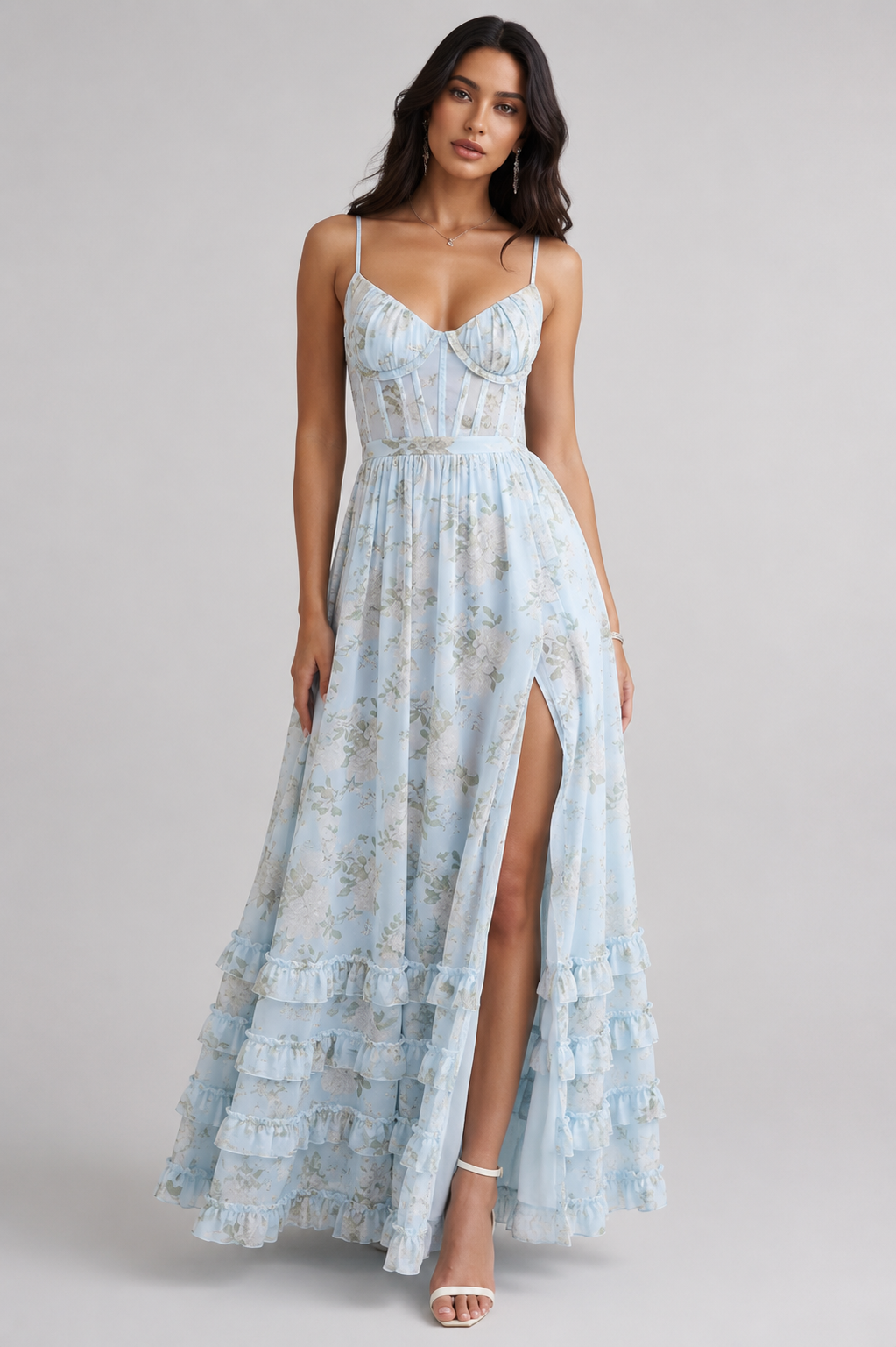Celeste • Vestido Maxi Floral