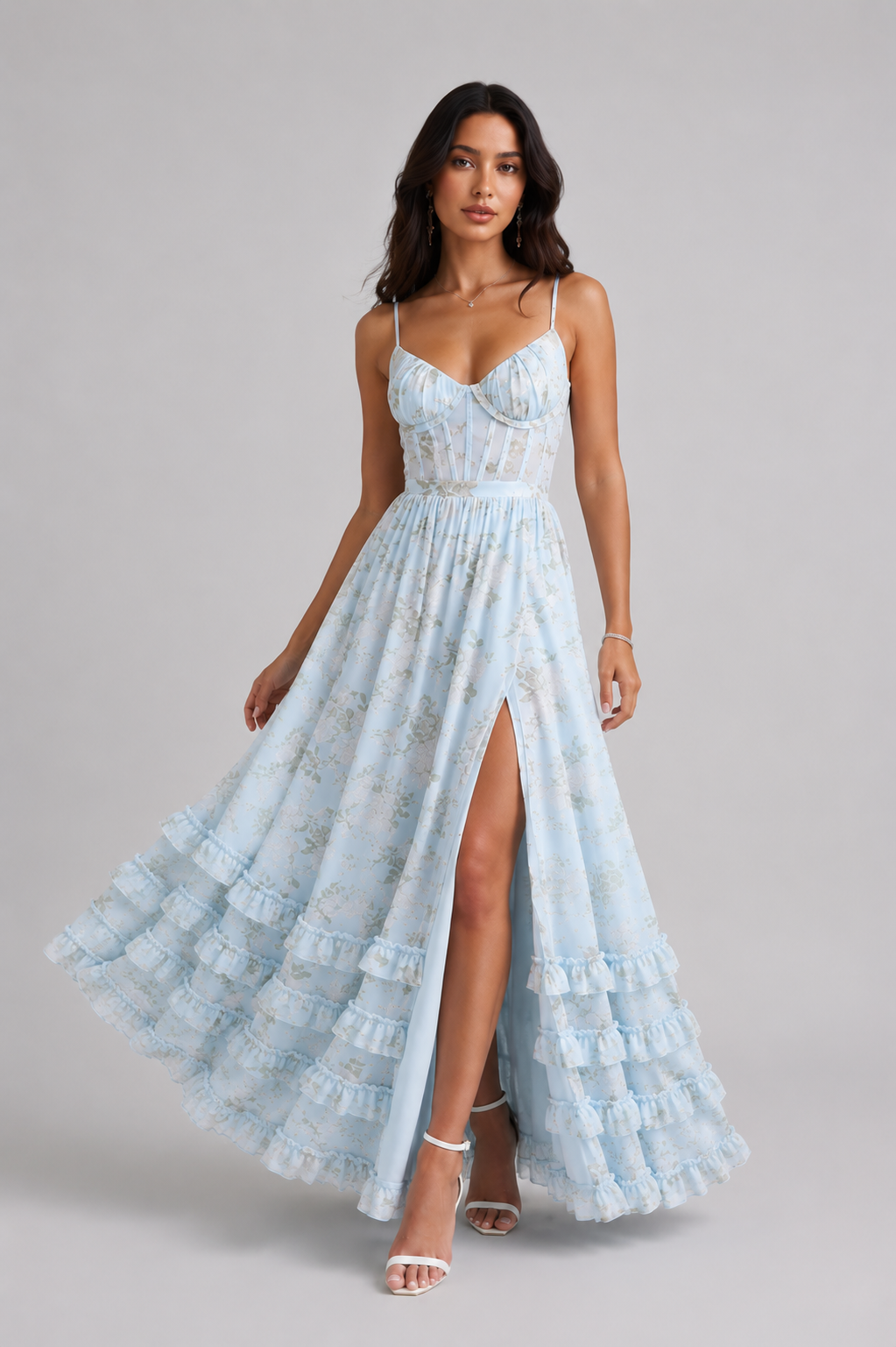Celeste • Vestido Maxi Floral