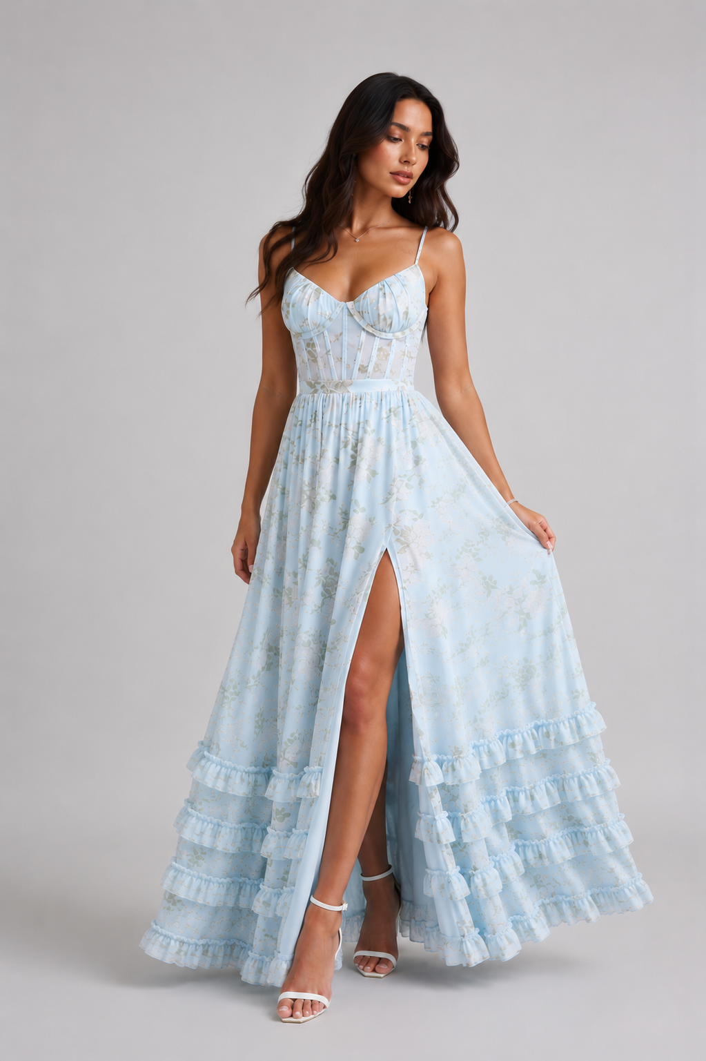 Celeste • Vestido Maxi Floral