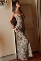 Althea • Embroidered Tulle Maxi Dress
