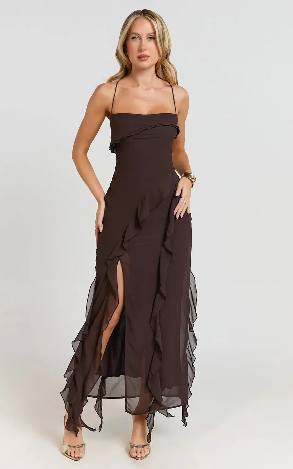 Felisa • Vestido Maxi Volantes