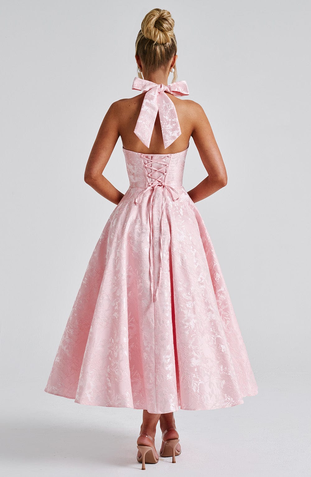 Rosalie • Vestido Halter Jacquard