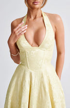 Rosalie • Vestido Halter Jacquard