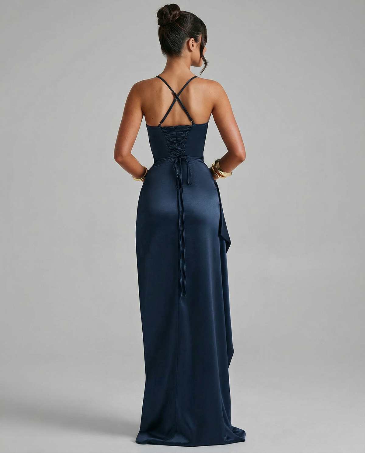 Naia • Vestido Maxi Satinado