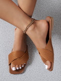 Sandalias Planas Tejidas