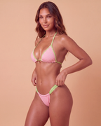 Bali Bikini de Lunares Rosa y Lima