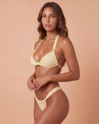 Bikini Positano de Encaje Amarillo Limón