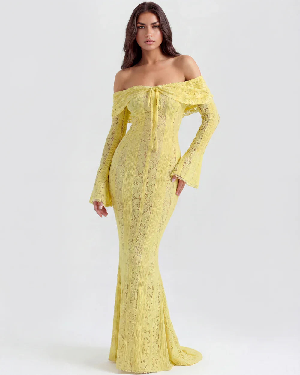 Rosalie • Vestido Maxi de Encaje