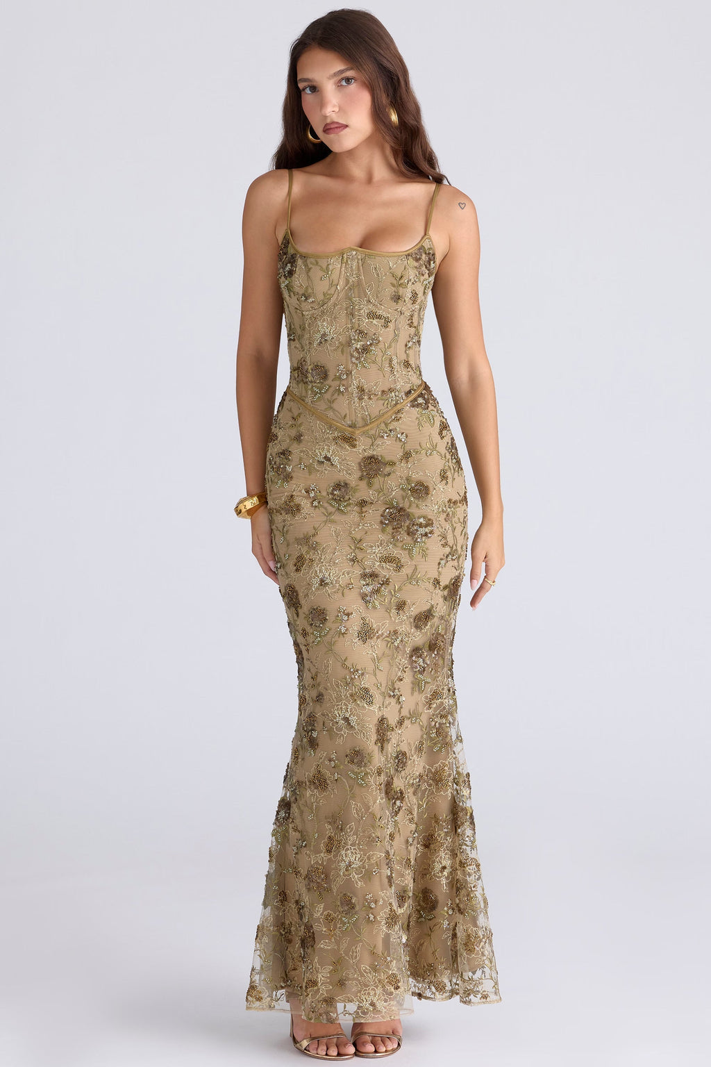 Althea • Embroidered Tulle Maxi Dress