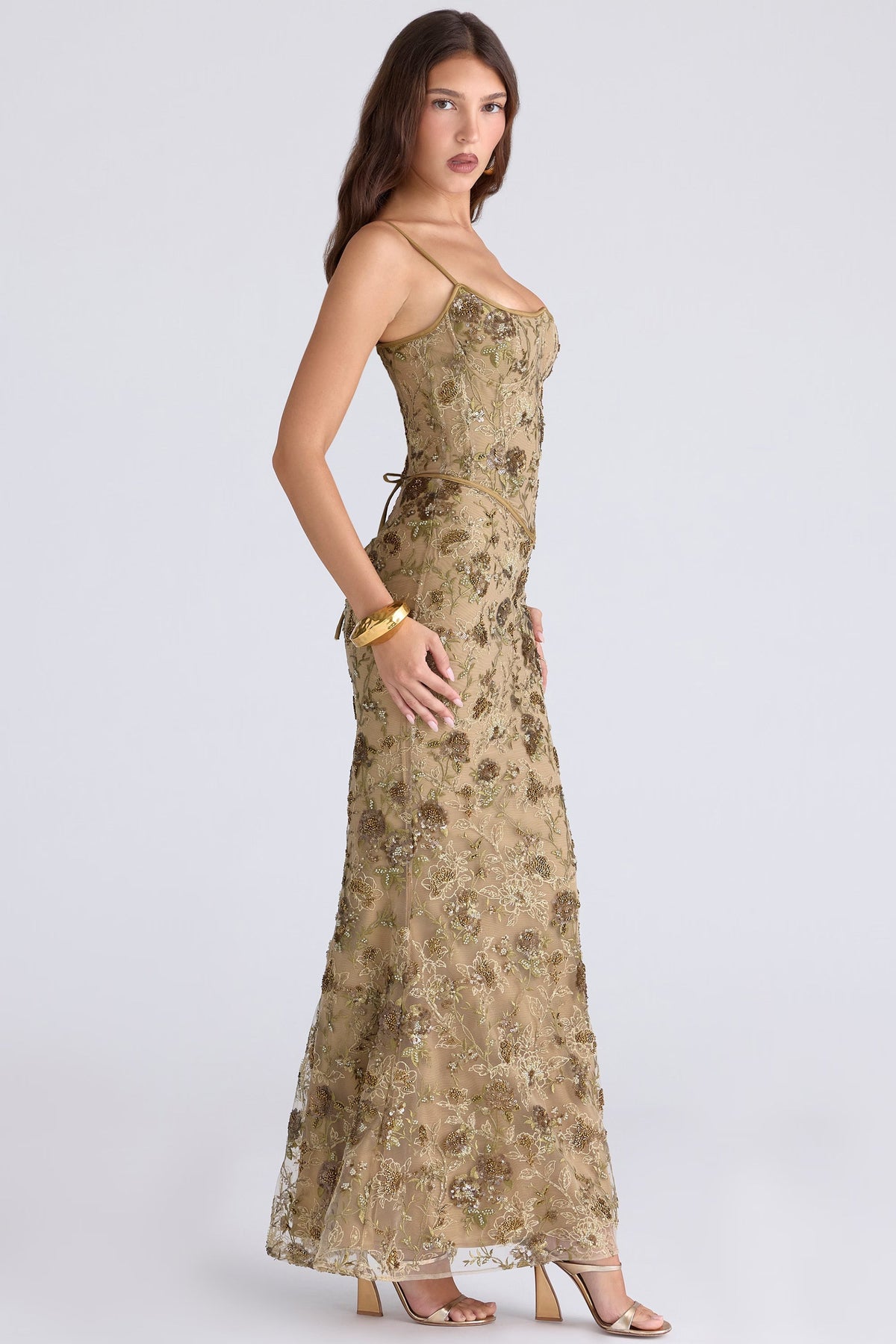 Althea • Embroidered Tulle Maxi Dress